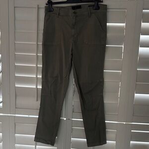 Lucky Brand Olive Green Straight-Leg Chinos